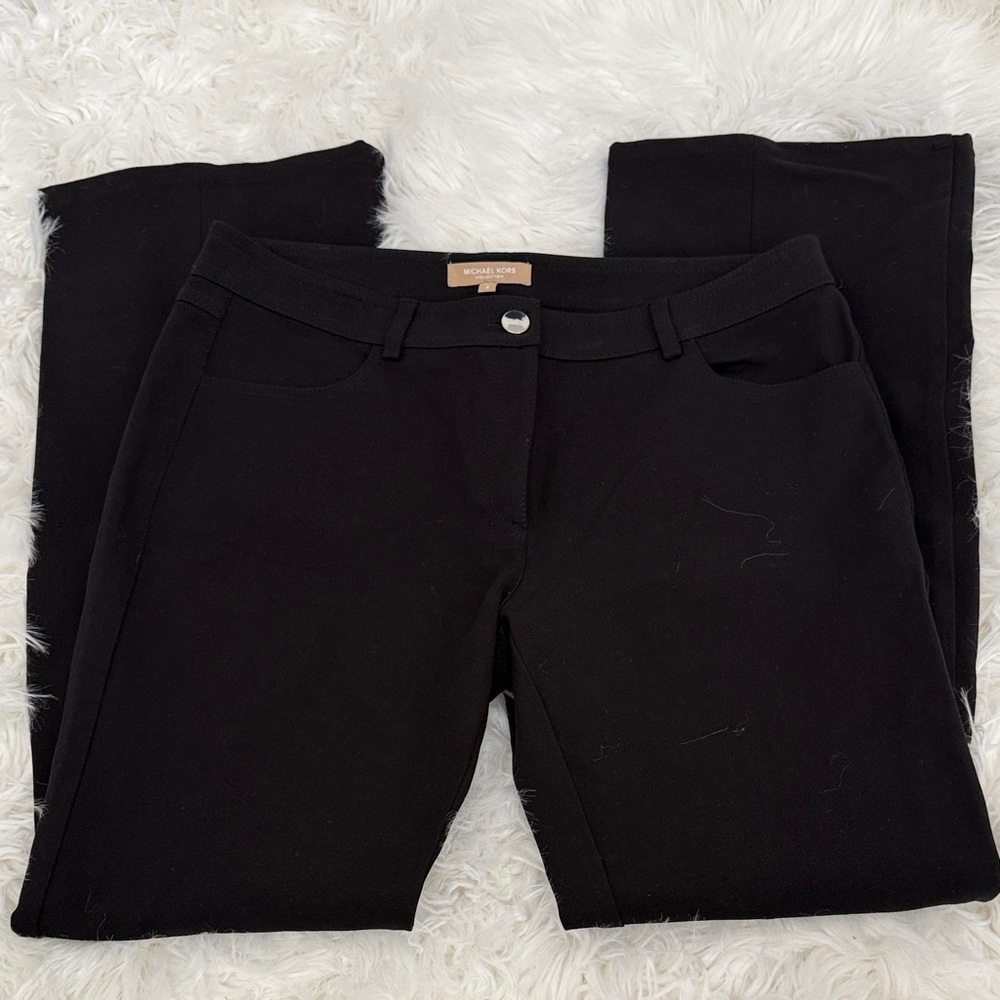 Micheal Kors Black Market Black Straight Leg Pants